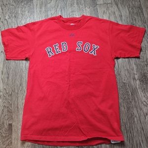 Red Sox Williams #9 red shirt majestic label Size M